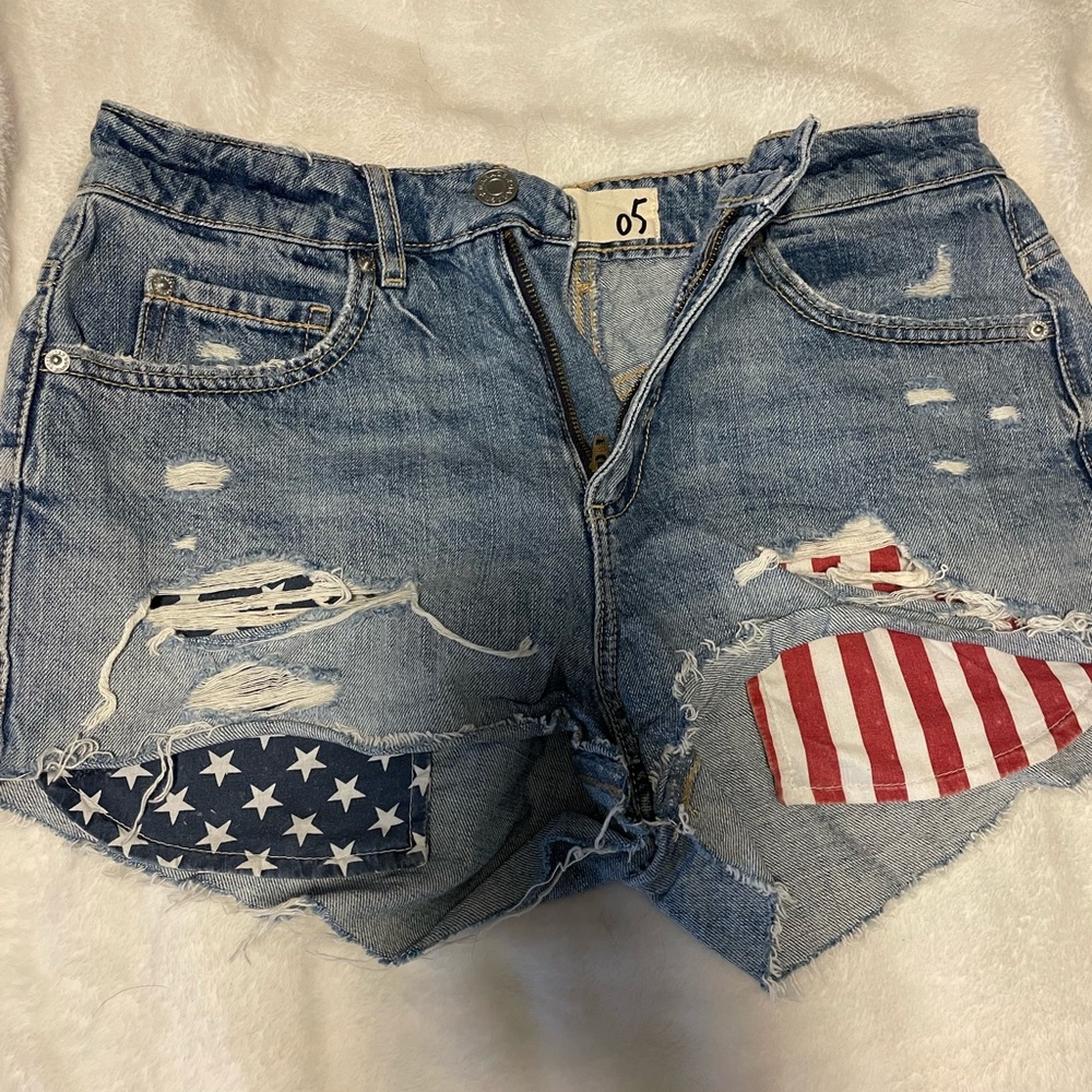 Garage jean shorts